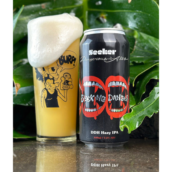 'MIX 6 OR MORE GET 20% OFF' DANGEROUS ALES BREWING X SEEKER BREWING SEEKING DANGER DOUBLE DRY HOPPED IPA 7.2% ABV