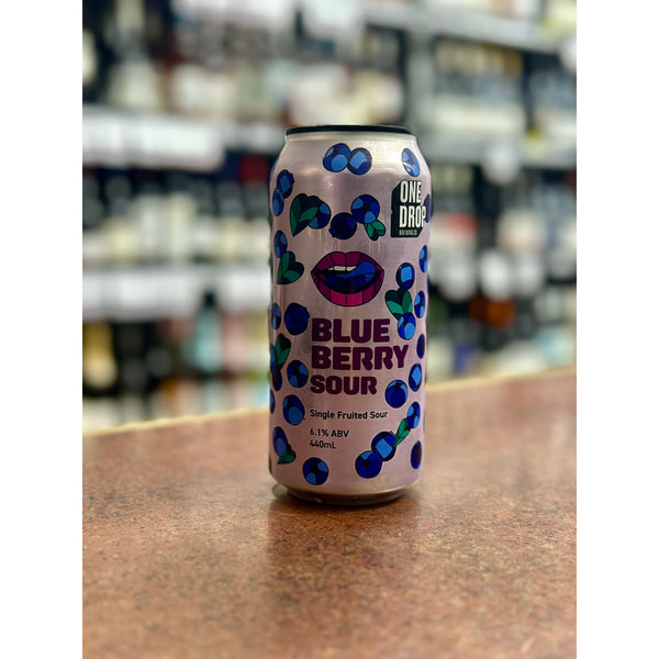 'MIX 6 OR MORE GET 20% OFF' ONE DROP BREWING BLUEBERRY SOUR 6.1% ABV