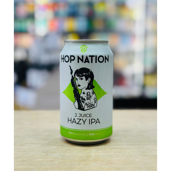 'MIX 6 OR MORE GET 20% OFF' HOP NATION J. JUICE HAZY IPA 7.1% ABV