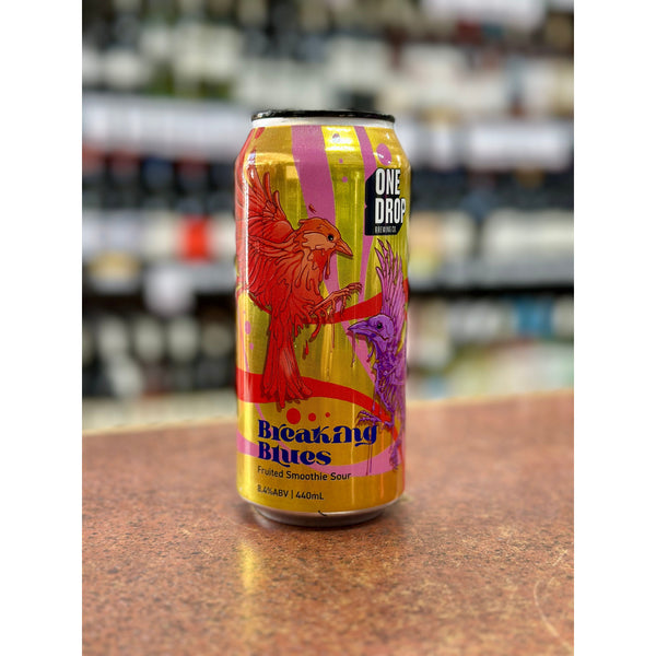 'MIX 6 OR MORE GET 20% OFF' ONE DROP BREWING BREAKING BLUES FRUITED SMOOTHIE SOUR 8.4% ABV