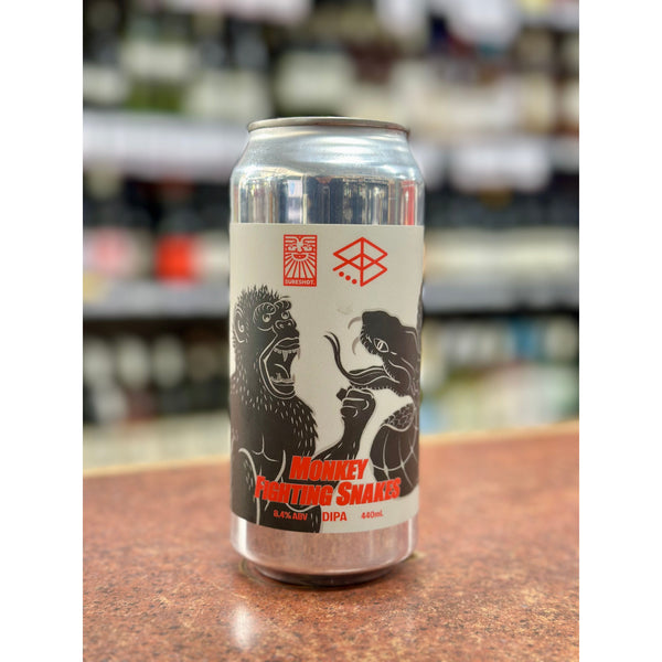 'MIX 6 OR MORE GET 20% OFF' RANGE BREWING X SURESHOT BREWING MONKEY FIGHTING SNAKES DOUBLE IPA 8.4% ABV