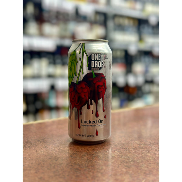 'MIX 6 OR MORE GET 20% OFF' ONE DROP BREWING LOCKED ON IMPERIAL BELGIUM CHERRY SOUR 8.3% ABV