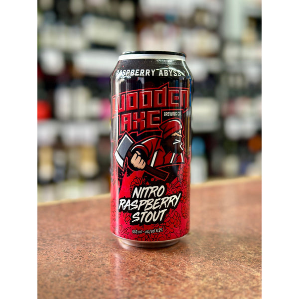 'MIX 6 OR MORE GET 20% OFF' WOODEN AXE BREWING RASPBERRY ABYSS NITRO RASPBERRY STOUT 6.2% ABV