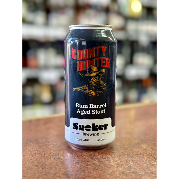'MIX 6 OR MORE GET 20% OFF' SEEKER BREWING BOUNTY HUNTER RUM BARREL AGED STOUT 10.5% ABV