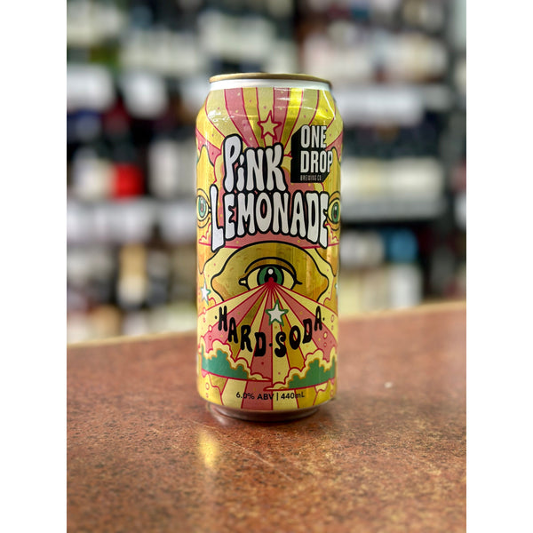 'MIX 6 OR MORE GET 20% OFF' ONE DROP BREWING HARD SODA PINK LEMONADE 6% ABV