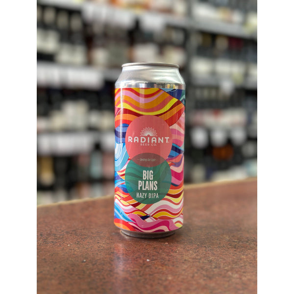 'MIX 6 OR MORE GET 20% OFF' RADIANT BREWING BIG PLANS HAZY DOUBLE IPA 8.1% ABV