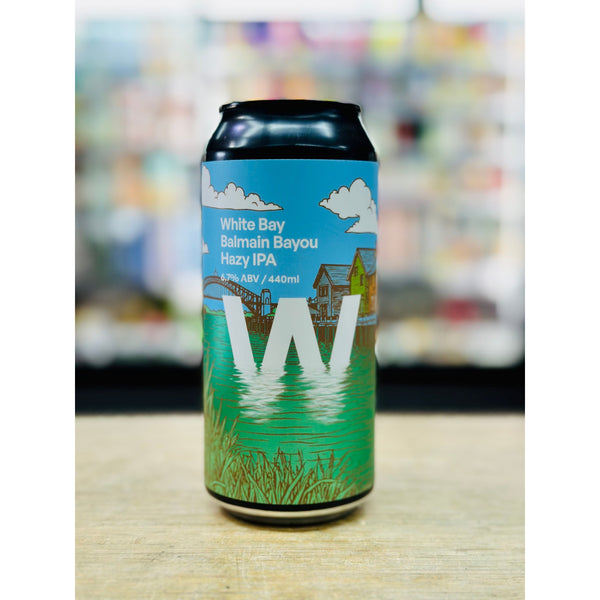 'MIX 6 OR MORE GET 20% OFF' WHITE BAY BREWING BALMAIN BAYOU HAZY IPA 6.7% ABV