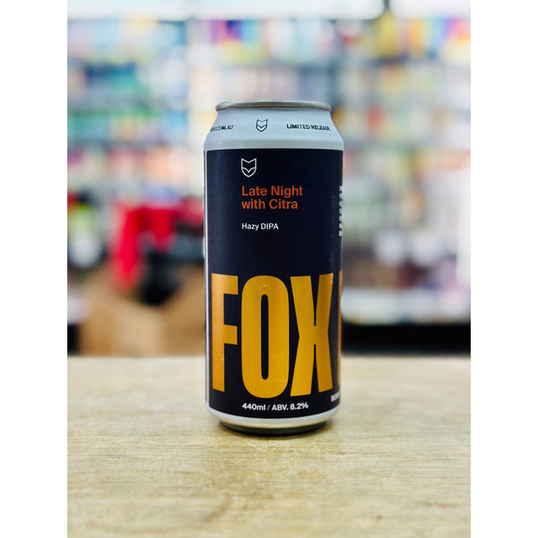 'MIX 6 OR MORE GET 20% OFF' FOX FRIDAY LATE NIGHT WITH CITRA 8.2% ABV