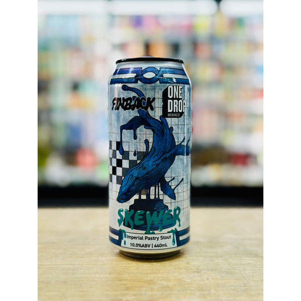 'MIX 6 OR MORE GET 20% OFF' ONE DROP BREWING X FINBACK BREWING SKEWER IMPERIAL PASTRY STOUT 10% ABV