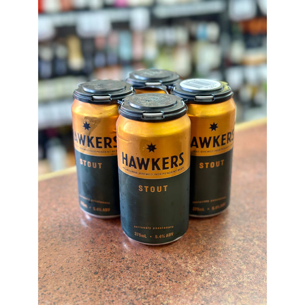 'MIX 4X4 GET 12% OFF' HAWKERS BREWING STOUT 5.4% ABV
