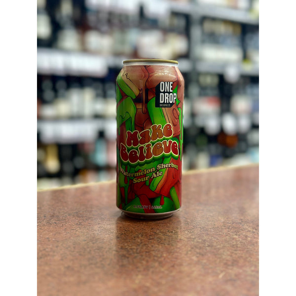 'MIX 6 OR MORE GET 20% OFF' ONE DROP BREWING MAKE BELIEVE WATERMELON SHERBET SOUR ALE 6.5% ABV