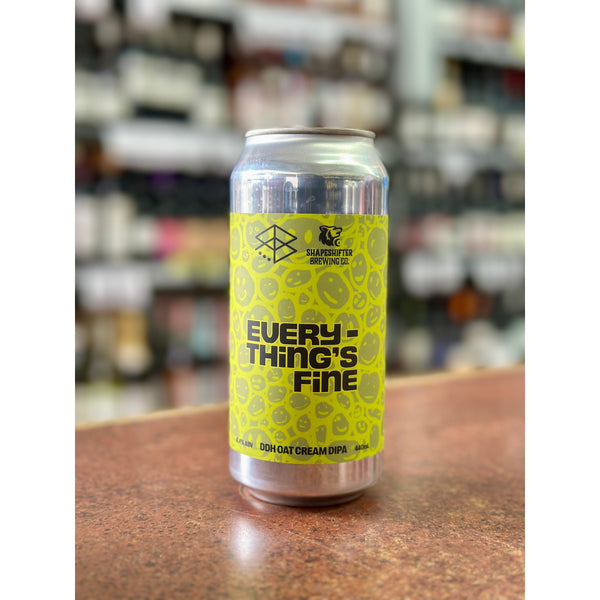 'MIX 6 OR MORE GET 20% OFF' RANGE BREWING X SHAPESHIFTER EVERYTHING'S FINE DOUBLE DRY HOPPED OAT CREAM DOUBLE IPA 8.6% ABV