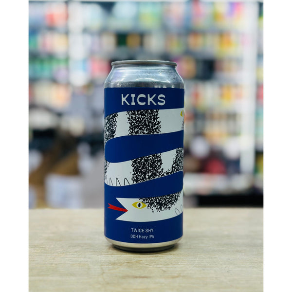 'MIX 6 OR MORE GET 20% OFF' KICKS BREWING TWICE SHY DOUBLE DRY HOPPED HAZY IPA 7.7% ABV