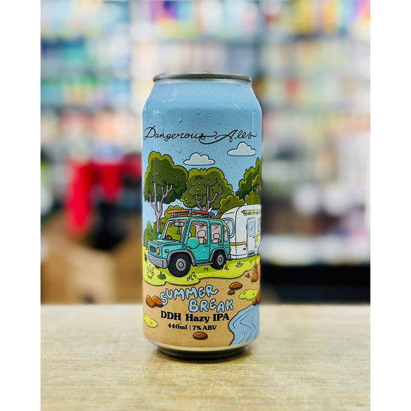 'MIX 6 OR MORE GET 20% OFF' DANGEROUS ALES BREWING SUMMER BREAK DOUBLE DRY HOPPED HAZY IPA 7% ABV